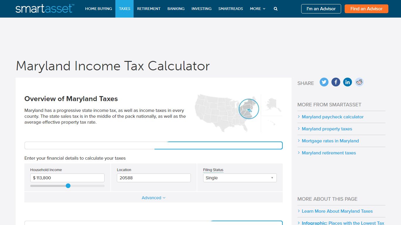 Maryland Income Tax Calculator - SmartAsset